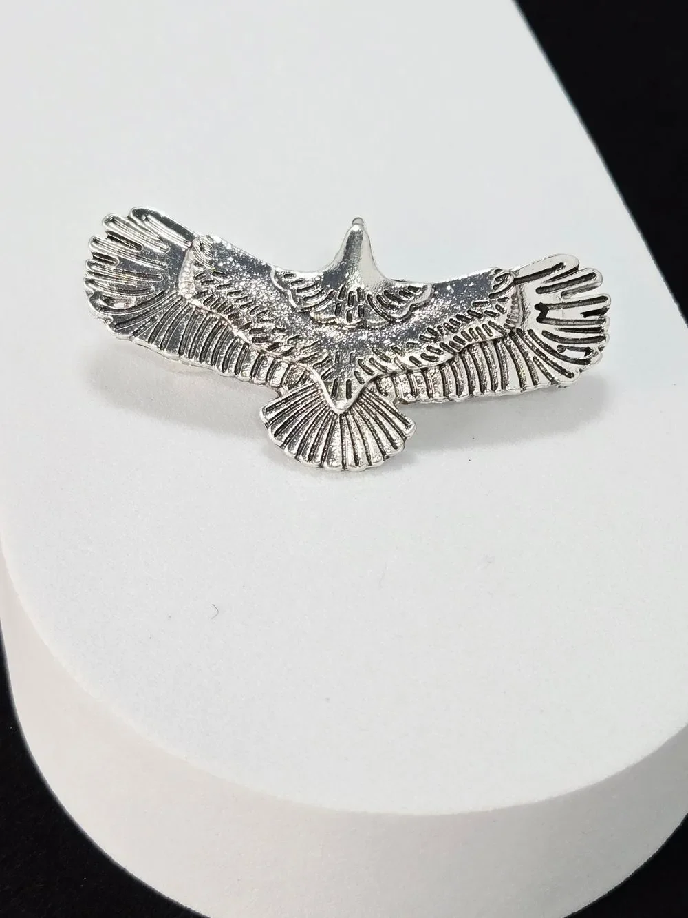 Western Americana Eagle Hair Clip Silver Flying Bird Barrette Coastal Cowgirl
